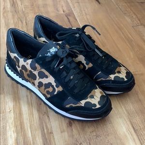 Leopard Print Coach Tennis Shoes.